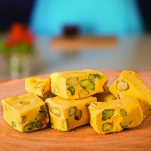 گز زعفرانی عسلی